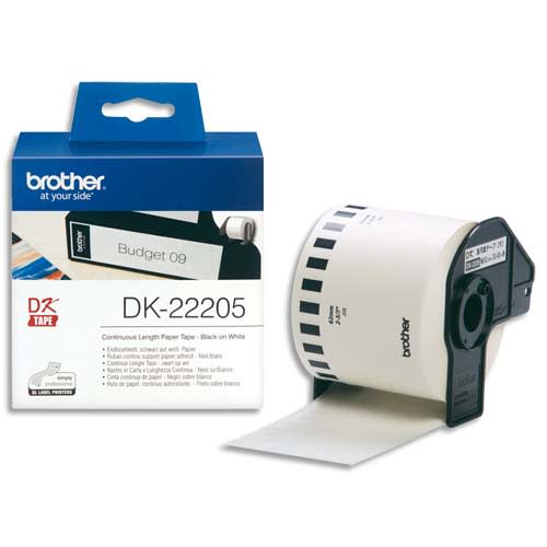 [770627] BRO RUBAN PAP ADH N/BLC 62MMX30M DK22205       144A