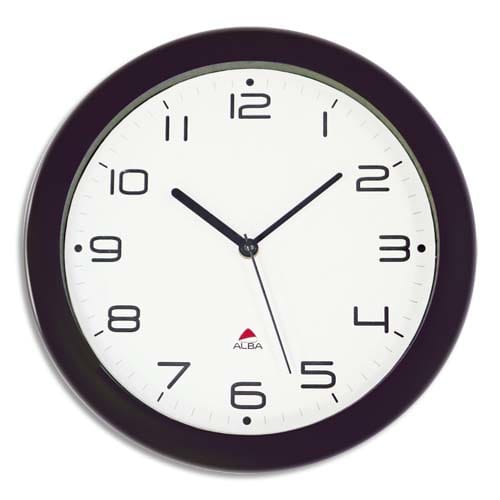 [804502] ALB HORLOGE MURALE NOIR HORNEW N       592A