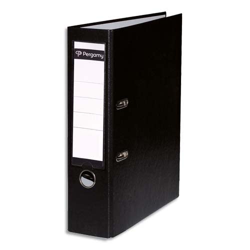 PRG CLAS LEV PP/PAPIER DOS 8CM NOIR       184A