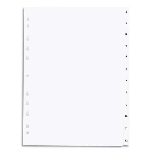 [901591] PRG INTERC NUM 12T A4 PP BLANC 100741952       201B