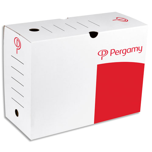 [903407] PRG BOITE ARCHIVE MANUEL D20CM ROUGE/BLC       236C