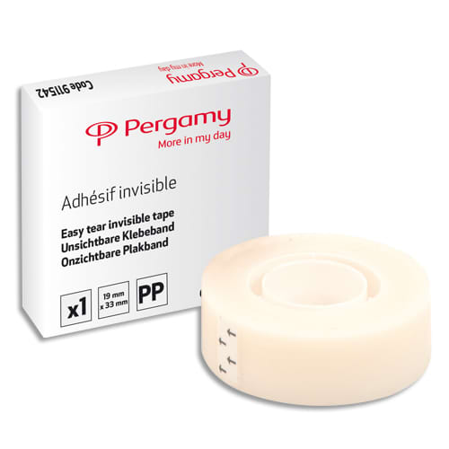 PRG RUBAN ADHESIF INVISIBLE 19X33MM       320E