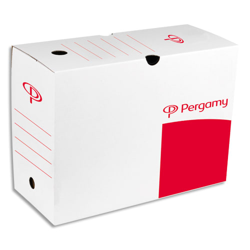[930766] PRG BOITE ARCHIVE AUTO D20CM ROUGE/BLANC       234A