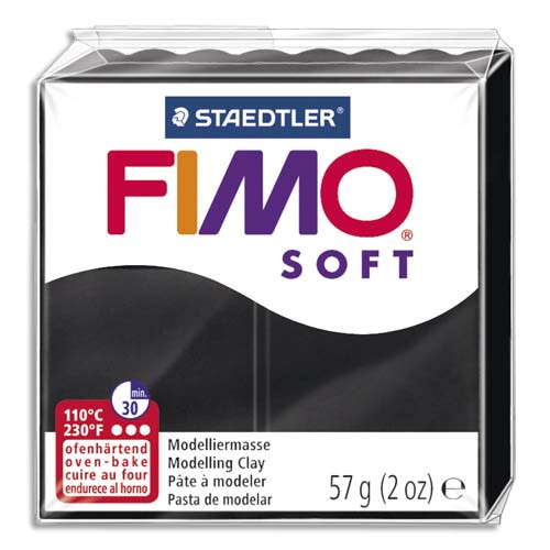 FIMO PATE FIMO SOFT 57G NOIR 261403