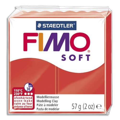FIMO PATE FIMO SOFT 57G ROUGE 261424