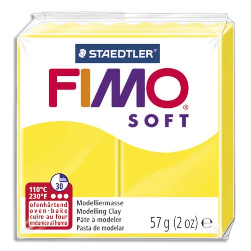 [035589] FIMO PATE FIMO SOFT 57G JAUNE 261410