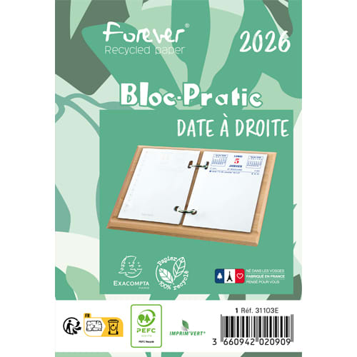 [096410] EXA BLOC EPHEMERIDE RECYC DATE DT 31103E
