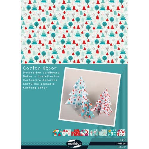 [233628] CLF P/40F CARTON DEC NOEL 25X35CM 354598