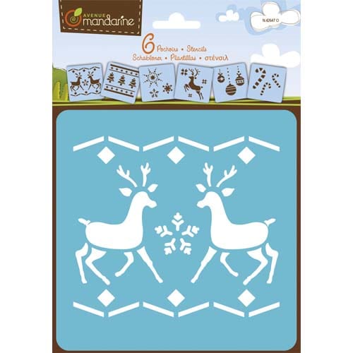 AVM S/6 POCHOIRS ENFANT NOEL 42455MD