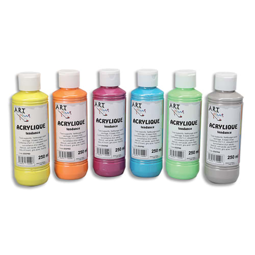 ARP LOT/6 FLAC 250ML ACRYLIQ CLAS 233762       999W