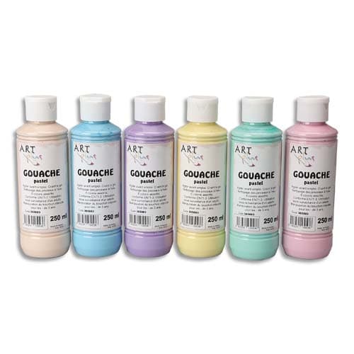 ARP LOT/6 FLAC 250ML GOUACHE PAS 365883       999W