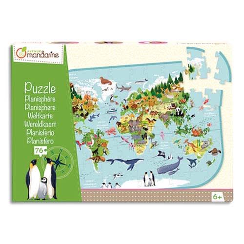 AVM PUZZLE 76 PIECES PLANISFERE PU014C       999W