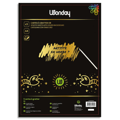 [406897] WND S/5 CARTES A GRATTER OR A4 APP050402