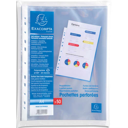 EXA S/50 POCH PERF 6/100 LISSE 5250SE       195D