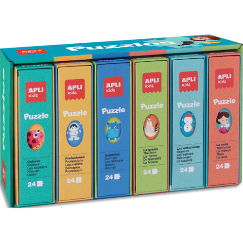 AGI PRES 6 PUZZLES 24PCS ASS 13856