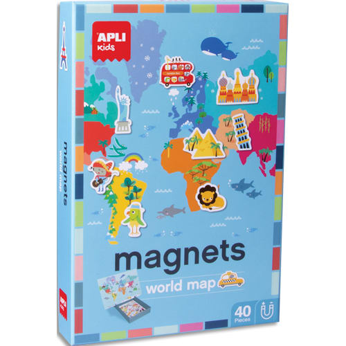 APL B/40 MAGNETS CARTE DU MONDE 16494       999W