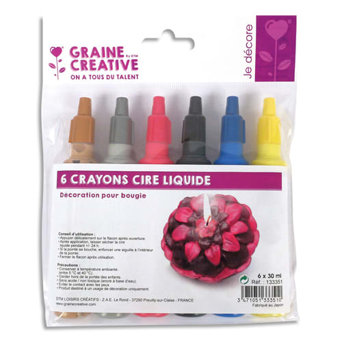 [441373] GCT L/6 CRAYON BOUGIE DECO 133351