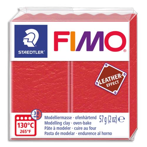 [449617] GCT FIMO EFFECT CUIR 57G ROUGE 261881