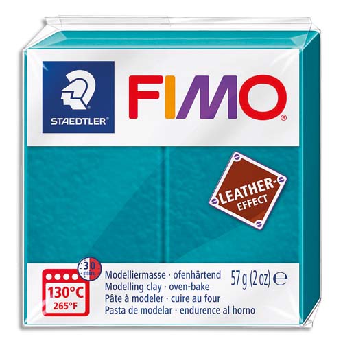 [449619] GCT FIMO EFFECT CUIR 57G TURQUOIS 261883