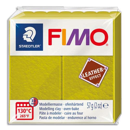 [449621] GCT FIMO EFFECT CUIR 57G OLIVE 261884