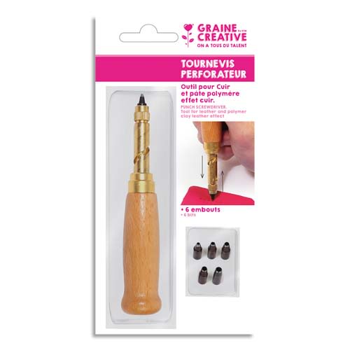 [449632] GCT TOURNEVIS PERFO FIMO CUIR 264993