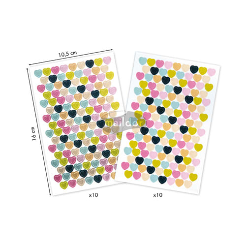 [451457] MDR S/20F COEUR METAL PASTEL AE187C
