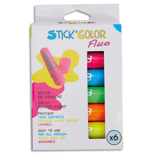 [451721] OCO B/6 GOUACHE STICK COLOR FLUO 1982       999W