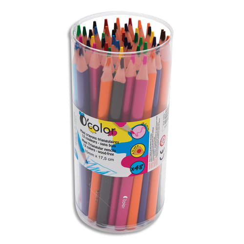 OCO P/48 CRAYON TRIANGL MAX 4MM ASS 1879       999W