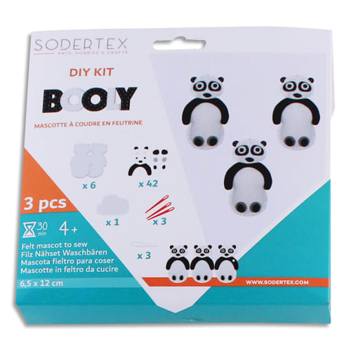 [452232] SOD L/3 PANDA BOOLY FEUTRINE ASS L266003
