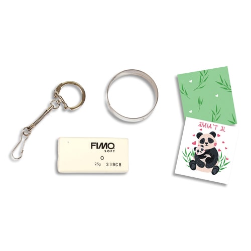 [452853] GCT L/12 MEDAILLONS EN FIMO PANDA 820026