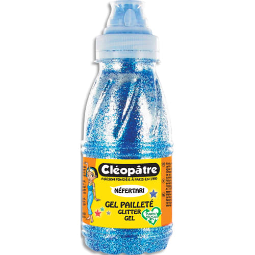 CLE GEL PAILLETE BLEU 250ML GP250-5