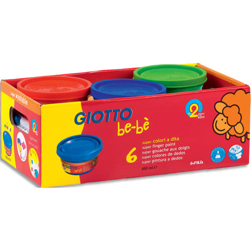 GBB L/6 POTS GOUACHE DOIGT 100ML F468100