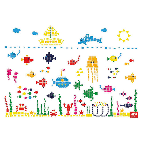 APLI KIT 4 AFF MER 70X100CM + GOMM 18257