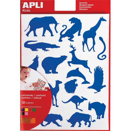 [462399] APLI P/12 FEUIL GOMMET SAUVAGE 10115