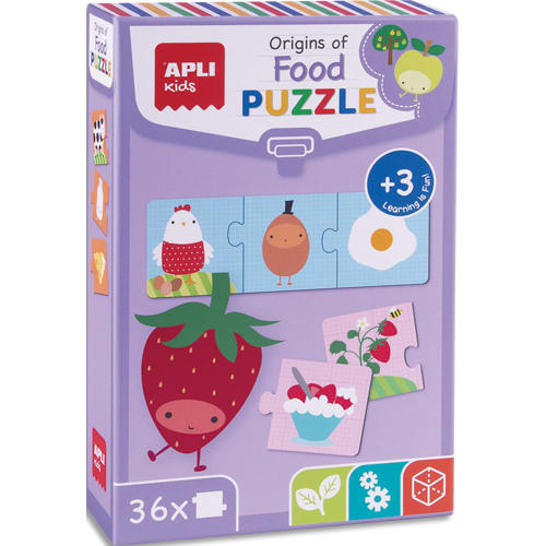 APLI PUZZLE ORIGINE ALIMENTS 36U 14360