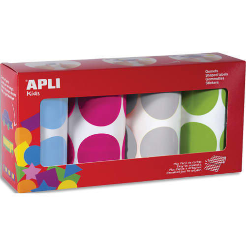 APLI B/4 RLX GOMMET RONDE 45MM ASS 18301