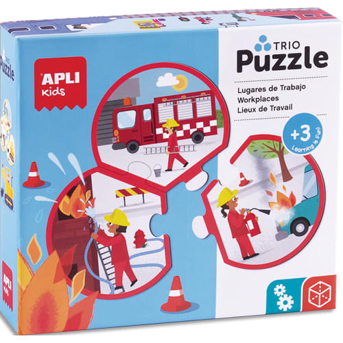 APLI PUZZLE TRIO LES METIERS 24U 18822