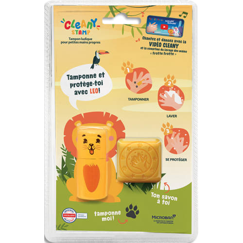 [462488] COP TIMB CLEANY STAMP LEO JAUNE 156649