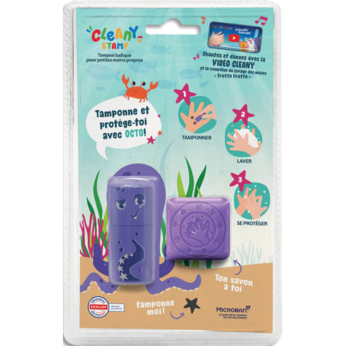 [462492] COP TIMB CLEANY STAMP OCTO VIOLET 156651