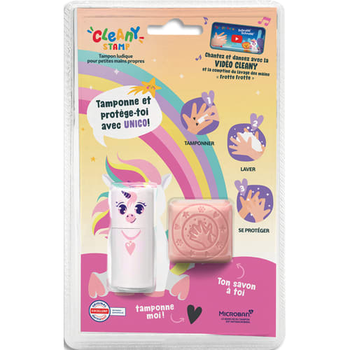[462493] COP TIMB CLEANY STAMP UNICO BLANC 156650
