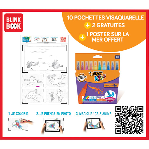 BICK KIDS VISAQUARELLE KIT POSTER 512986
