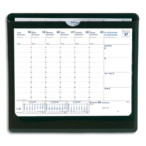 [511683] QUO SEMAINIER BLOCKHEBDO+SOCLE 057007Q