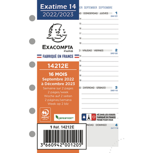 [555923] EXA RECH14 MILLESIME HORIZ 1S/2P 14212E
