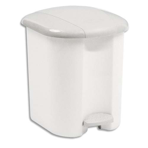[844645] RUR COLLECTEUR PEDALE 15L BLANC R000889