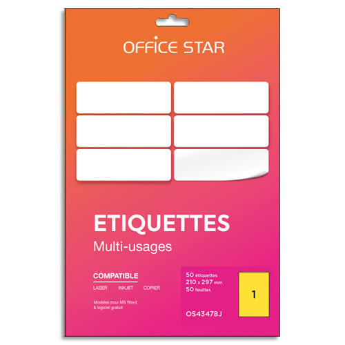 OER B/50 ÉTIQ ADH 210X297 JNE OS43478J  0210B