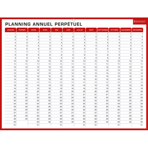 [478335] CBG CALEND PLANNING HEBDO & ANNUEL CIVIL 32 X 42 CM JANVIER À DÉCEMBRE