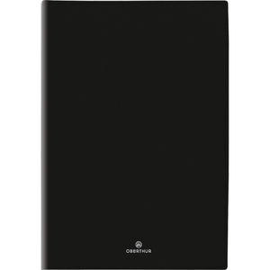 OBERTHUR AGENDA ODESSA 10X15 BROCHÉ S/JAQUETTE JAN À DÉC NOIR - 1S/2P