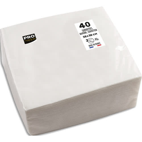 PRON PAQ40 SERVIET 38X38 BLC SV623801I       472E