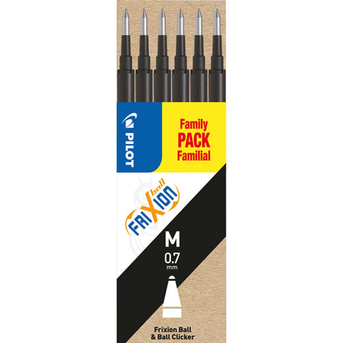 [390297] PIL SET 6 RECH FRIXION NOIR 525612       282A