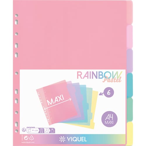 [464662] VIQ INTERC PP A4+ 6T RAINBOW 153115-06       199C